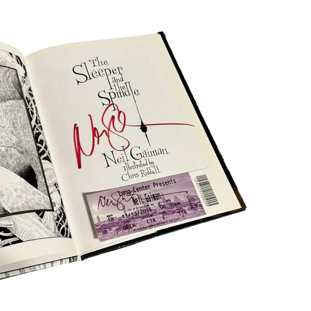 Neil Gaiman The Sleeper and the Spindle SIGNED Edition HC Chris Riddell 2015